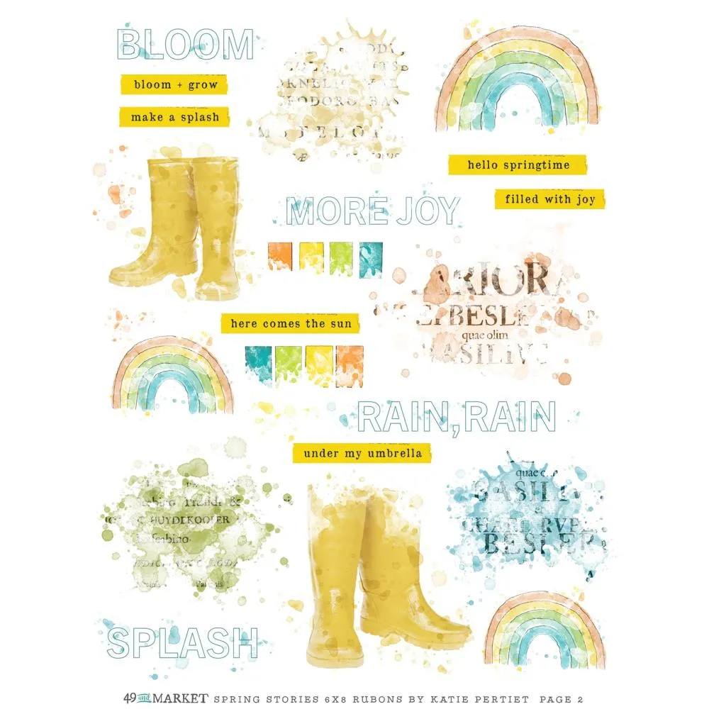 49 and Market | Spring Stories Rub-ons