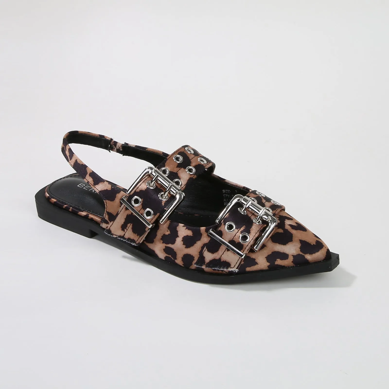 Addison Double Buckled Slingback Flats