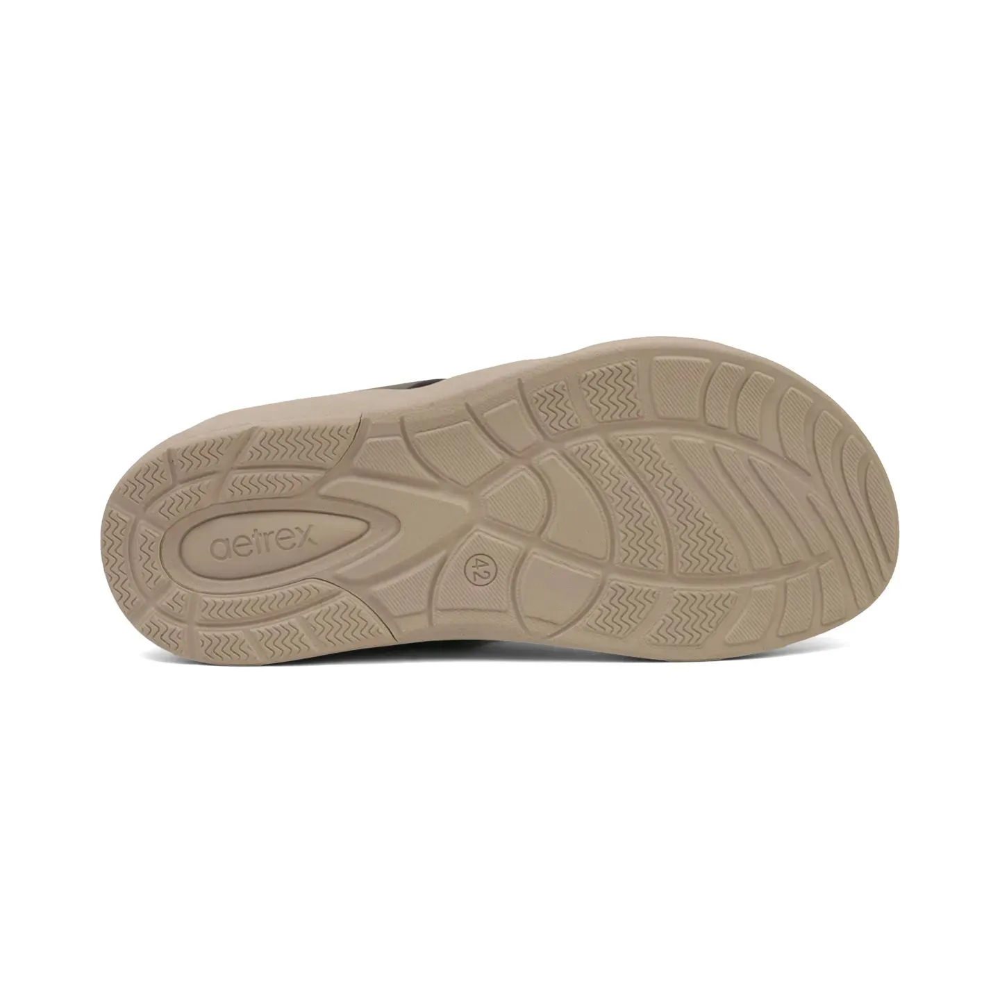 Aetrex Premium Comfort Foot Bed Arabic Sandals Grey