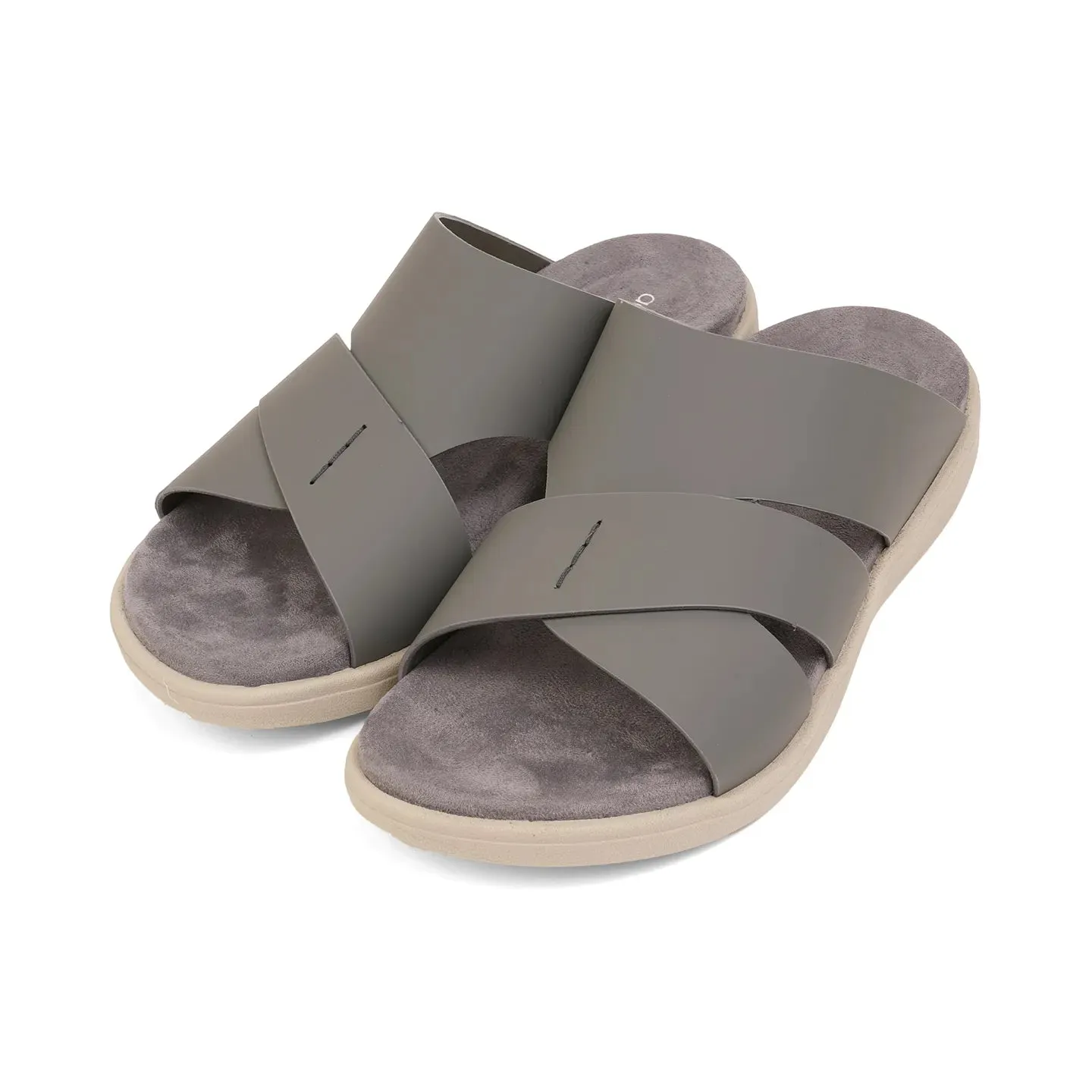 Aetrex Premium Comfort Foot Bed Arabic Sandals Grey