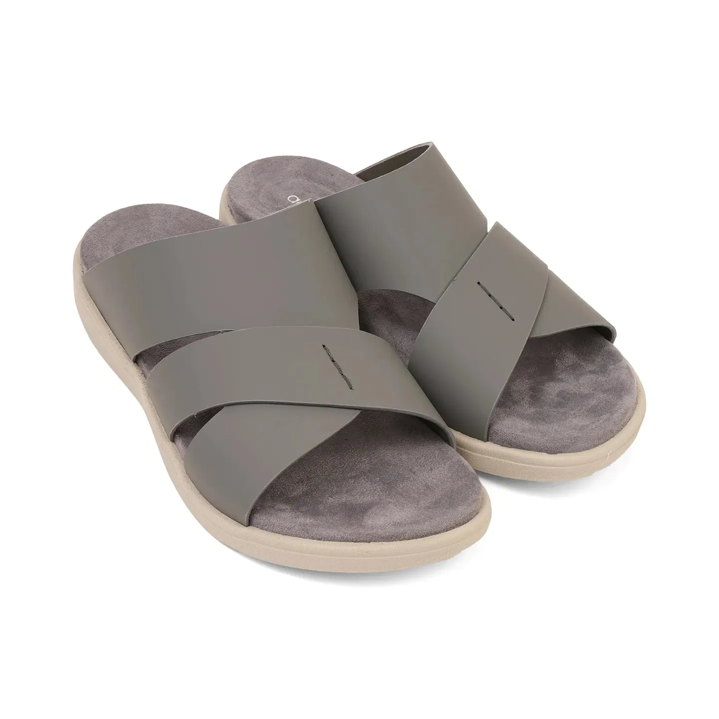 Aetrex Premium Comfort Foot Bed Arabic Sandals Grey
