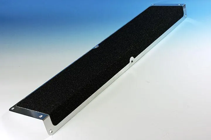 Anti Slip Aluminium Step Plate 120mm x 45mm x 635mm