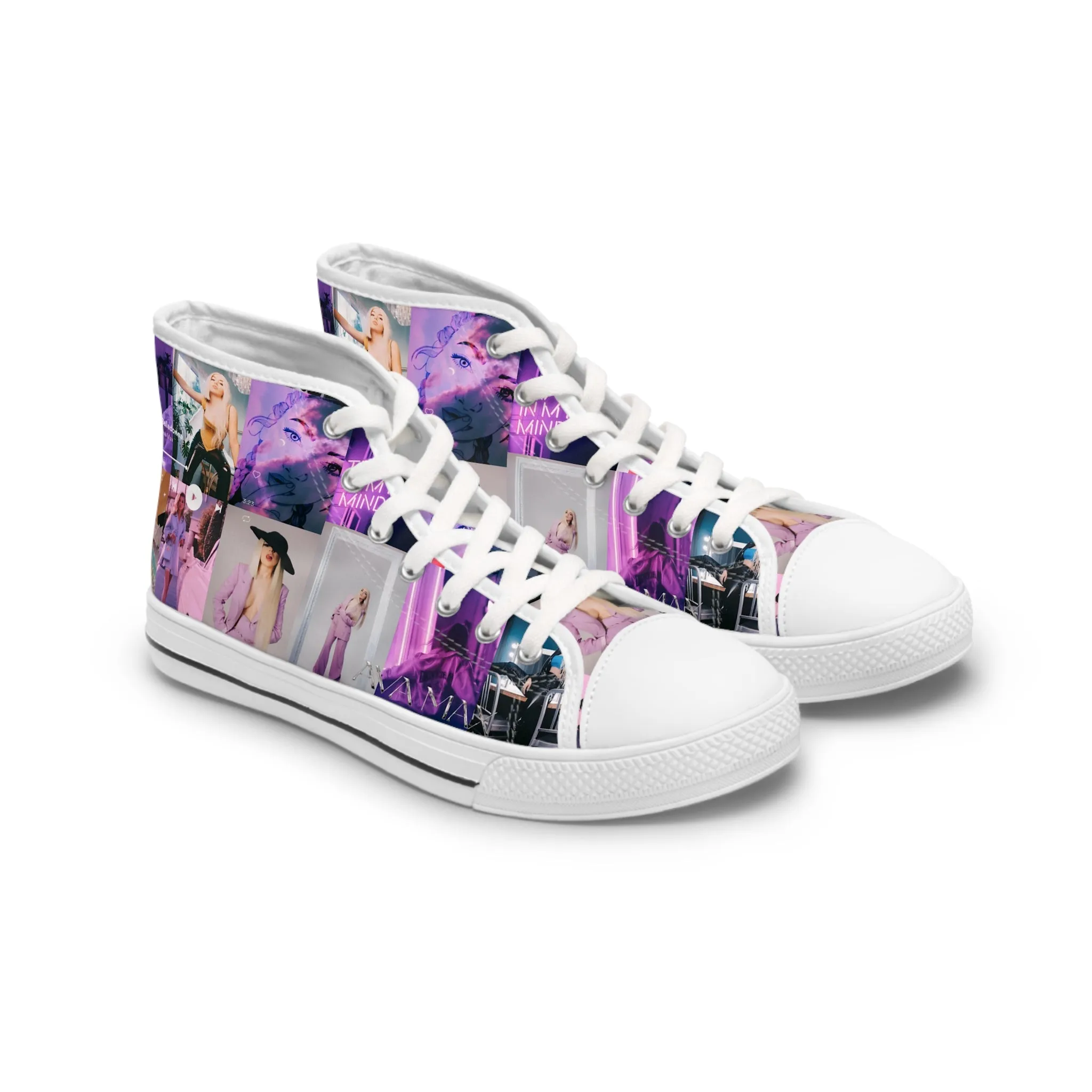 Ava Max Belladonna Photo Collage Women's High Top Sneakers