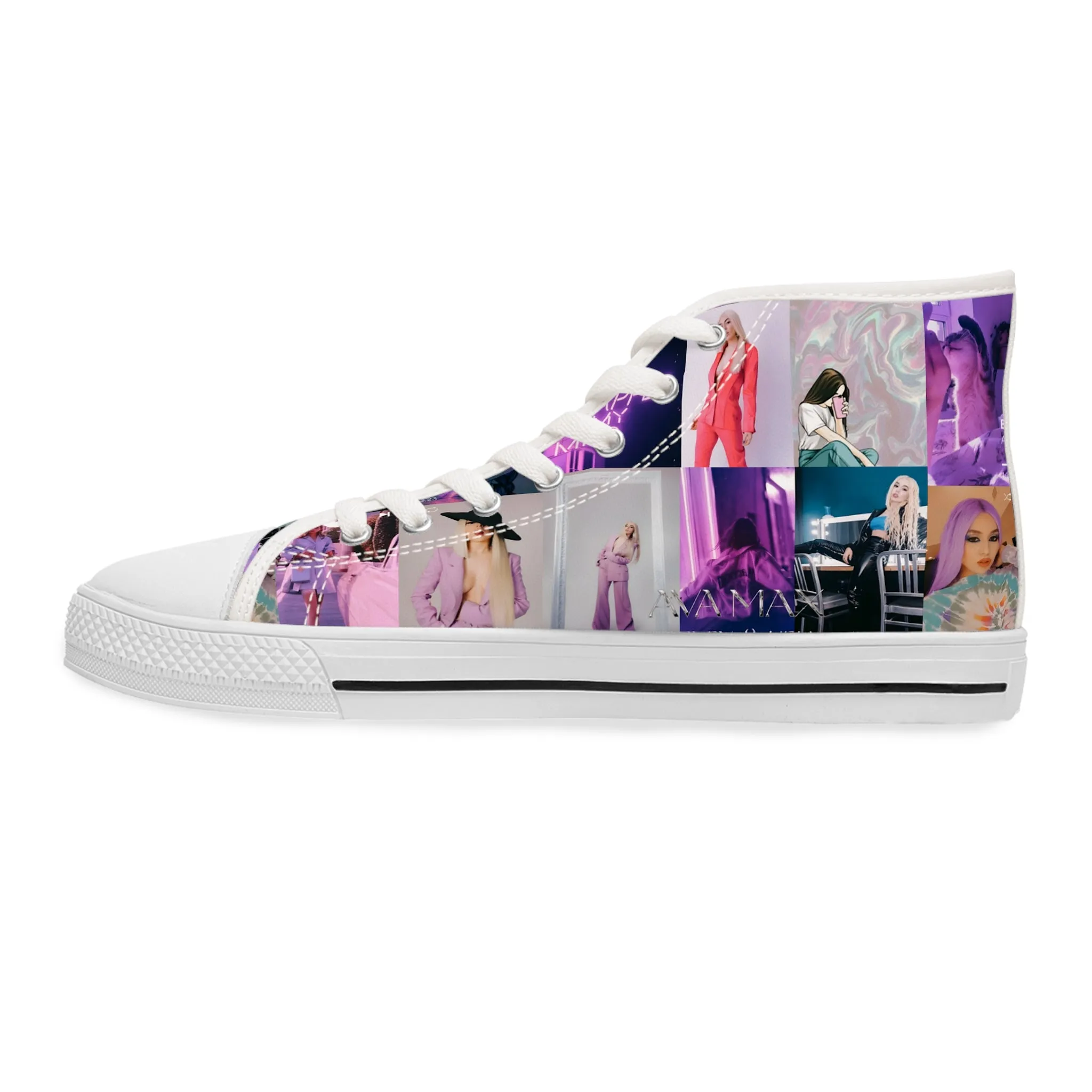 Ava Max Belladonna Photo Collage Women's High Top Sneakers