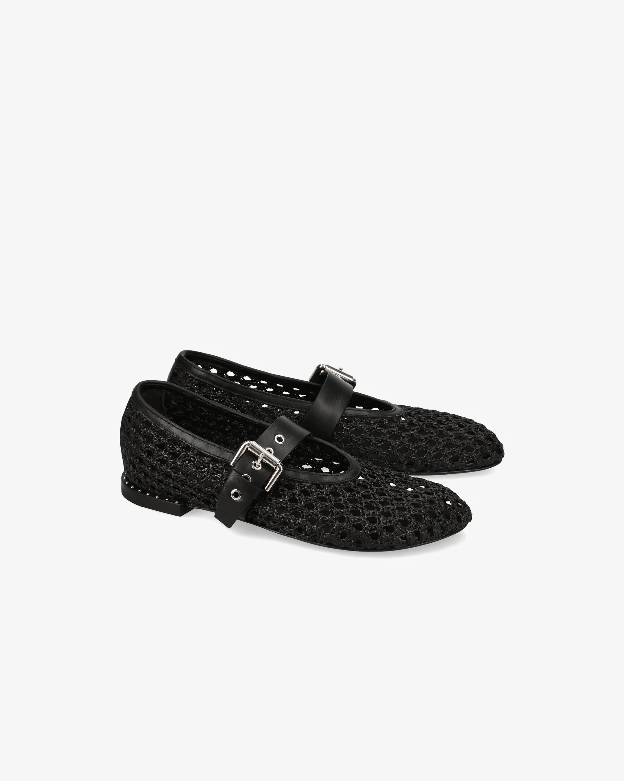 Baby raffia and leather with nickel buckle M6946A