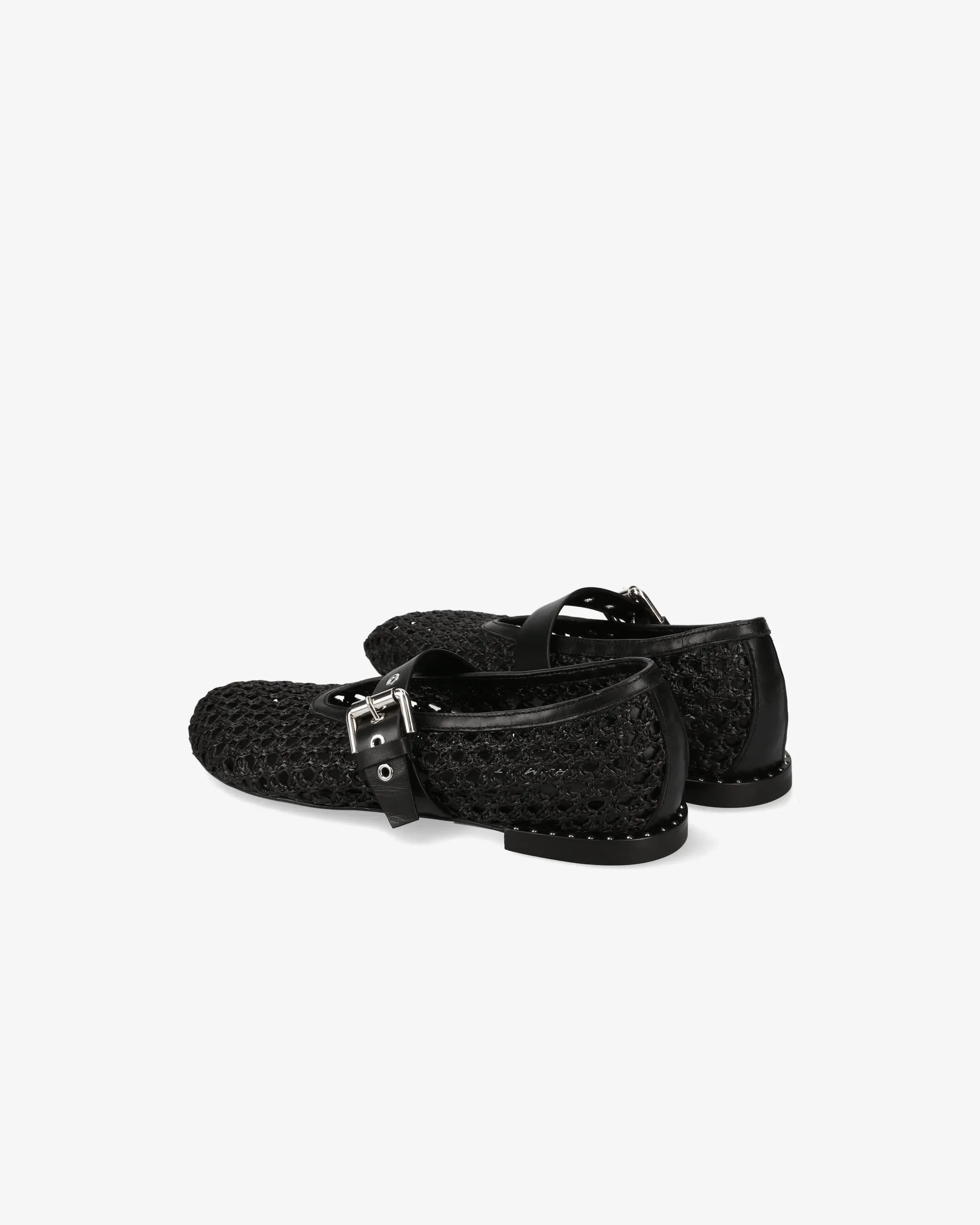 Baby raffia and leather with nickel buckle M6946A