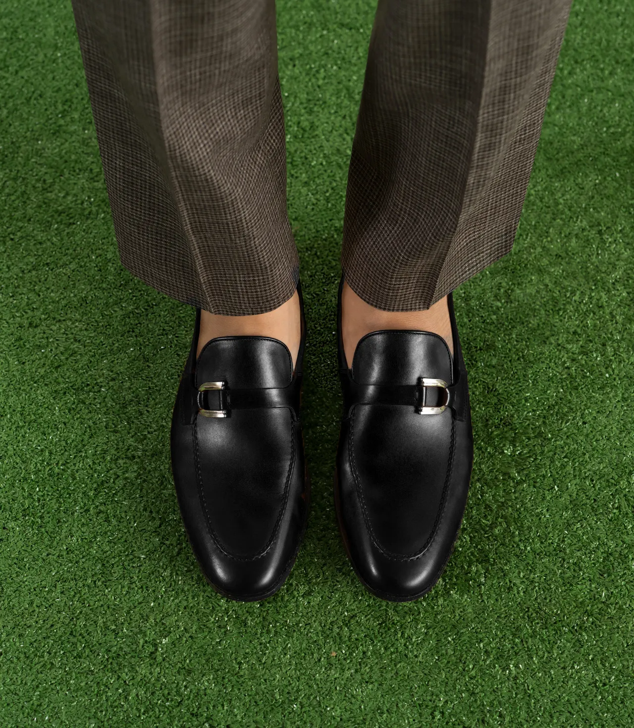 Black Leather Eudora Buckle Loafers - Comfort First Edition - AW24