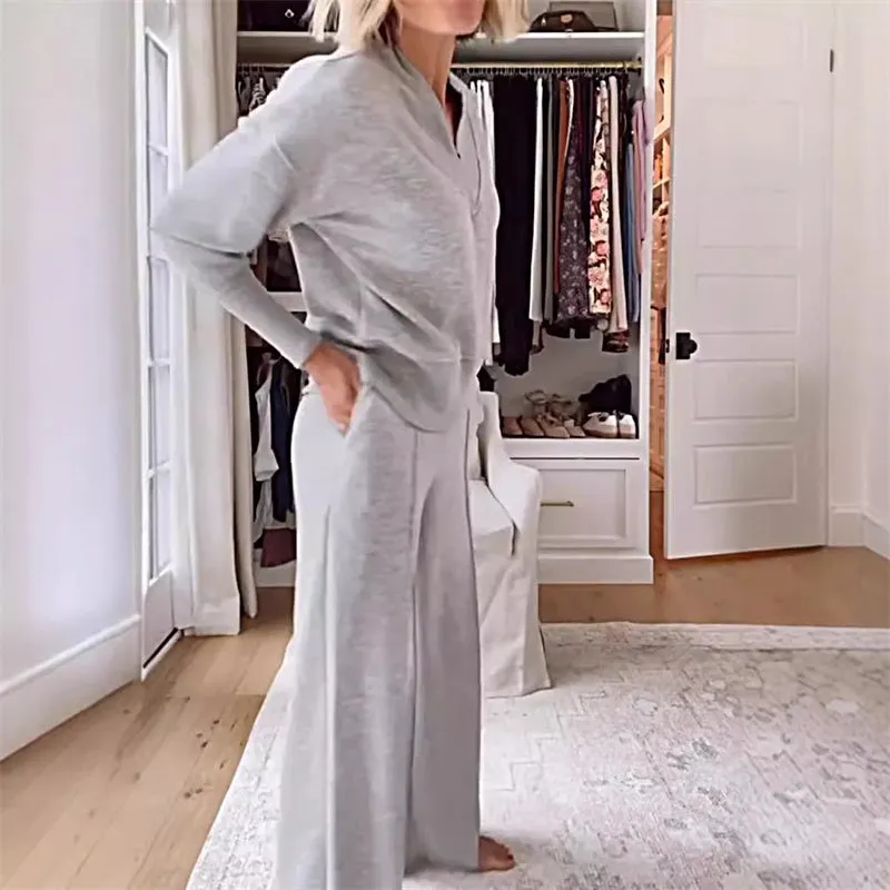 Calliope - Women's Casual Fashion Ensemble Top & Pants