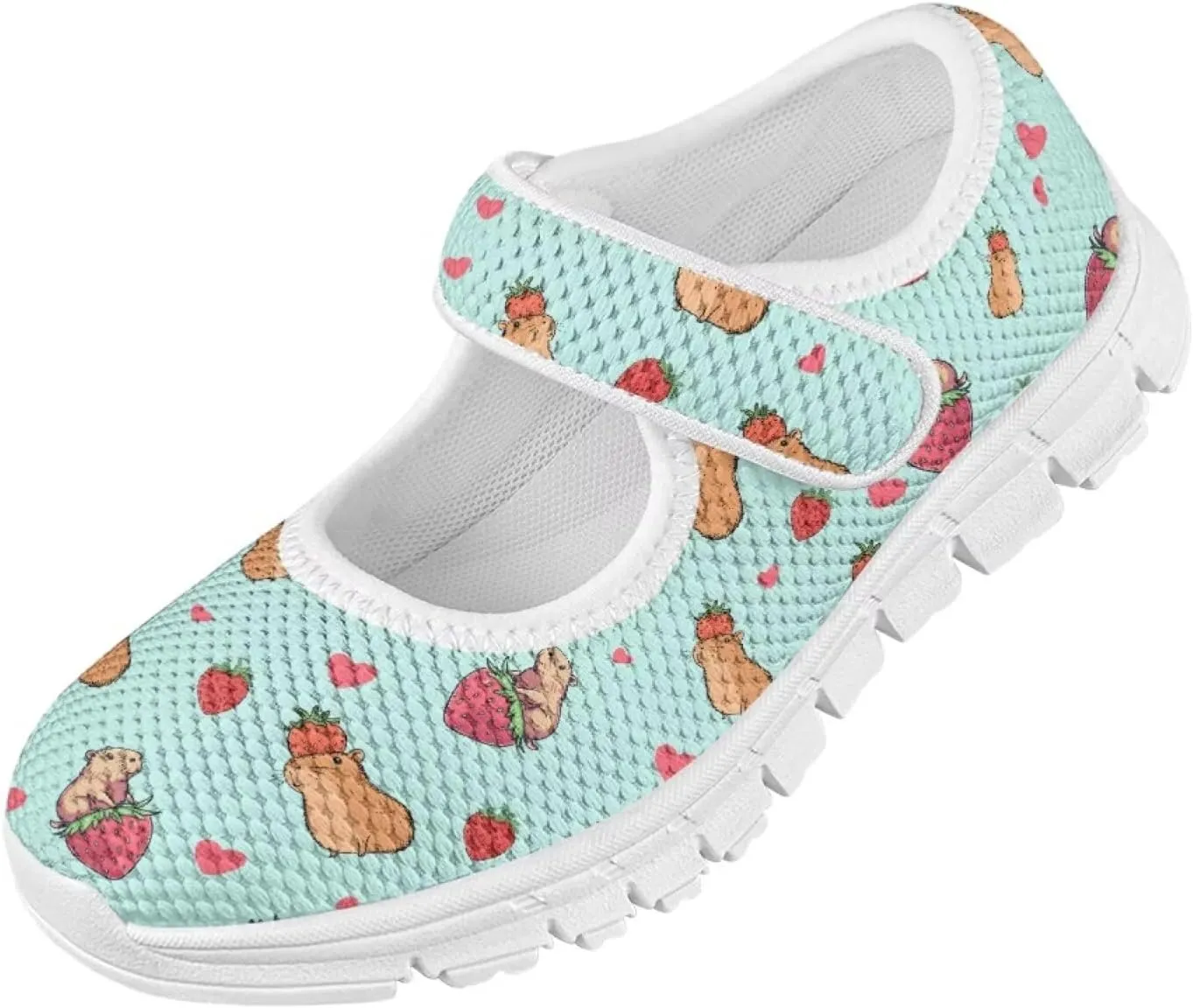 Cartoon Mary Jane Shoes for Little Girls Casual Slip-on Ballet Flats Flower Girl Wedding Party Flats Kids Teenis Girls Athletic Running Tennis Shoes