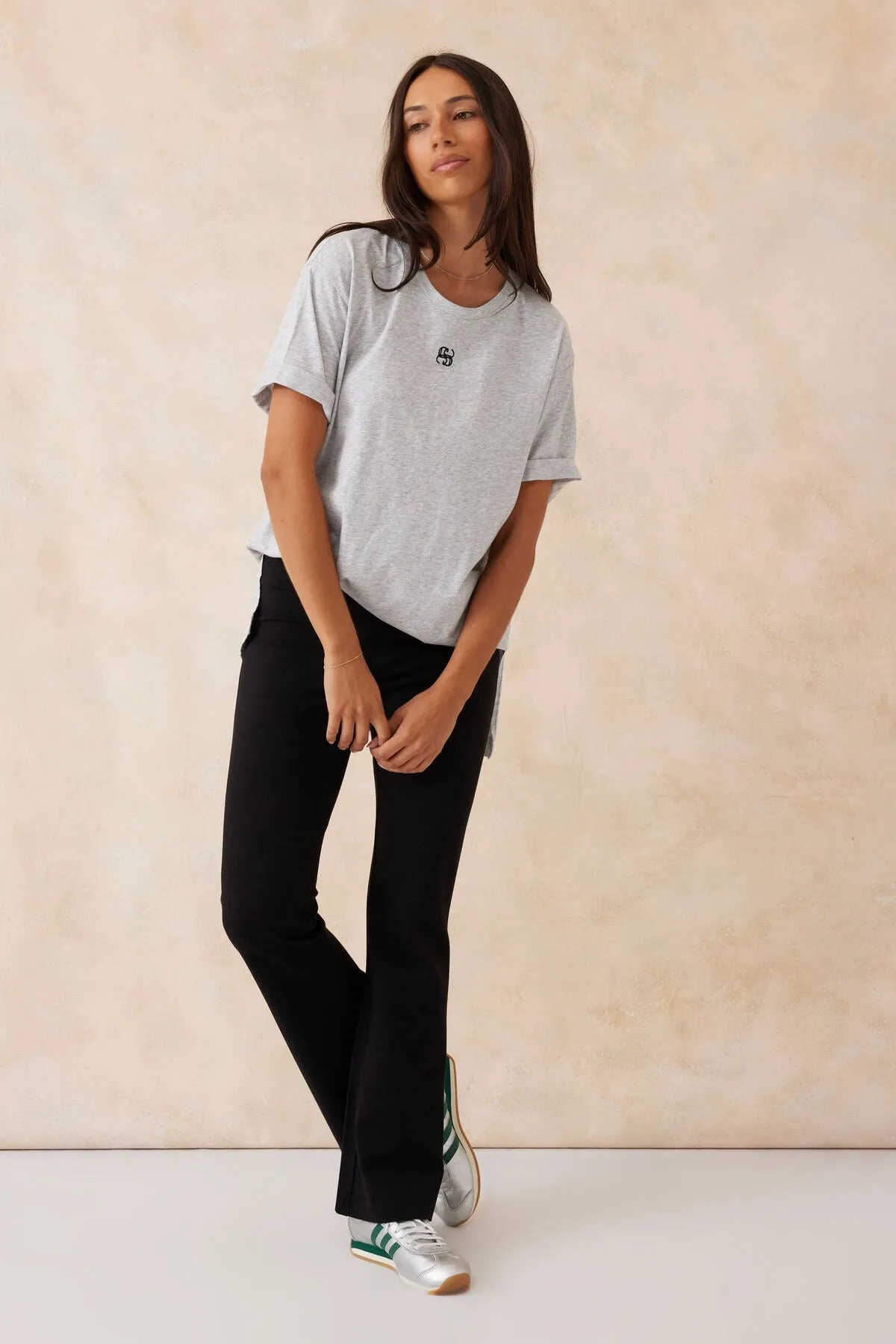 Ceres Life Ponte Bootleg Pant - Black
