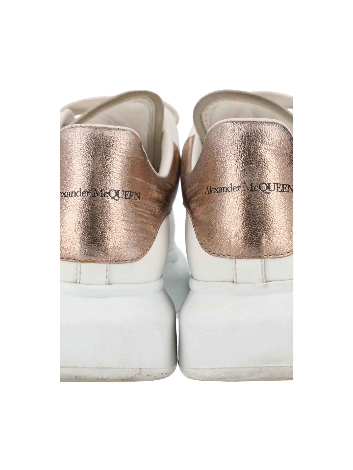 chunky leather low-top sneakers