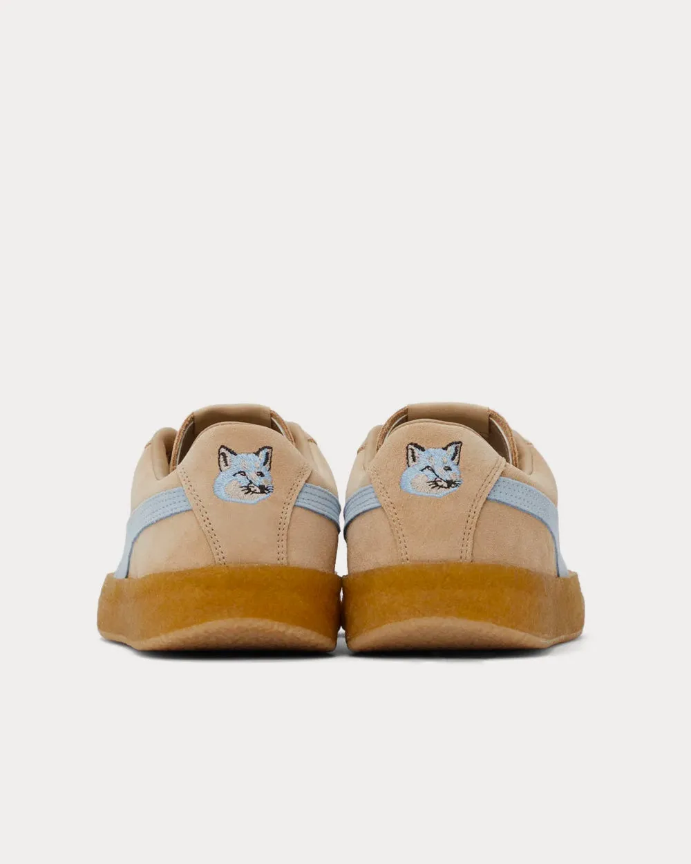 Crepe Suede Beige Low Top Sneakers