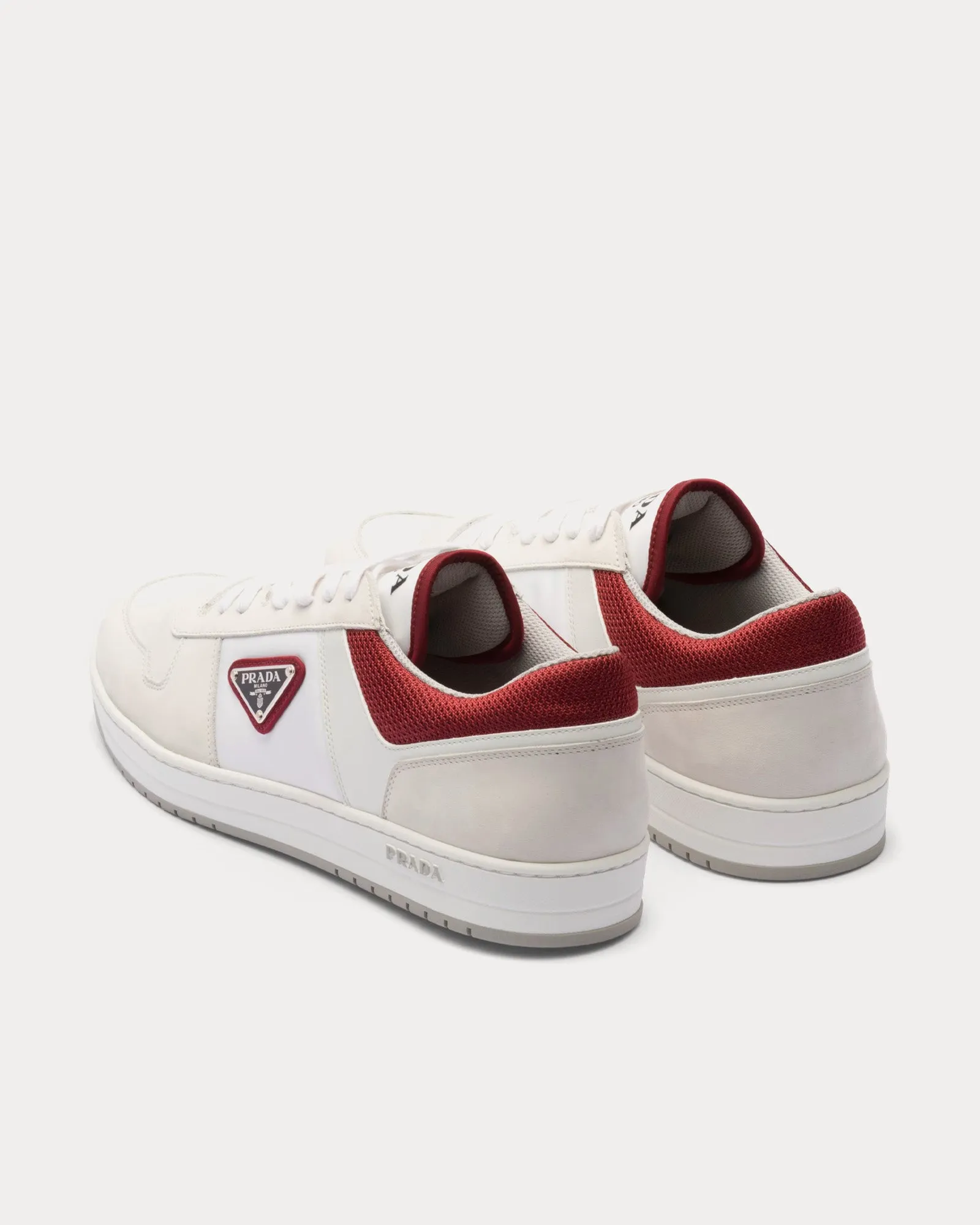 Downtown Re-Nylon White / Garnet Low Top Sneakers