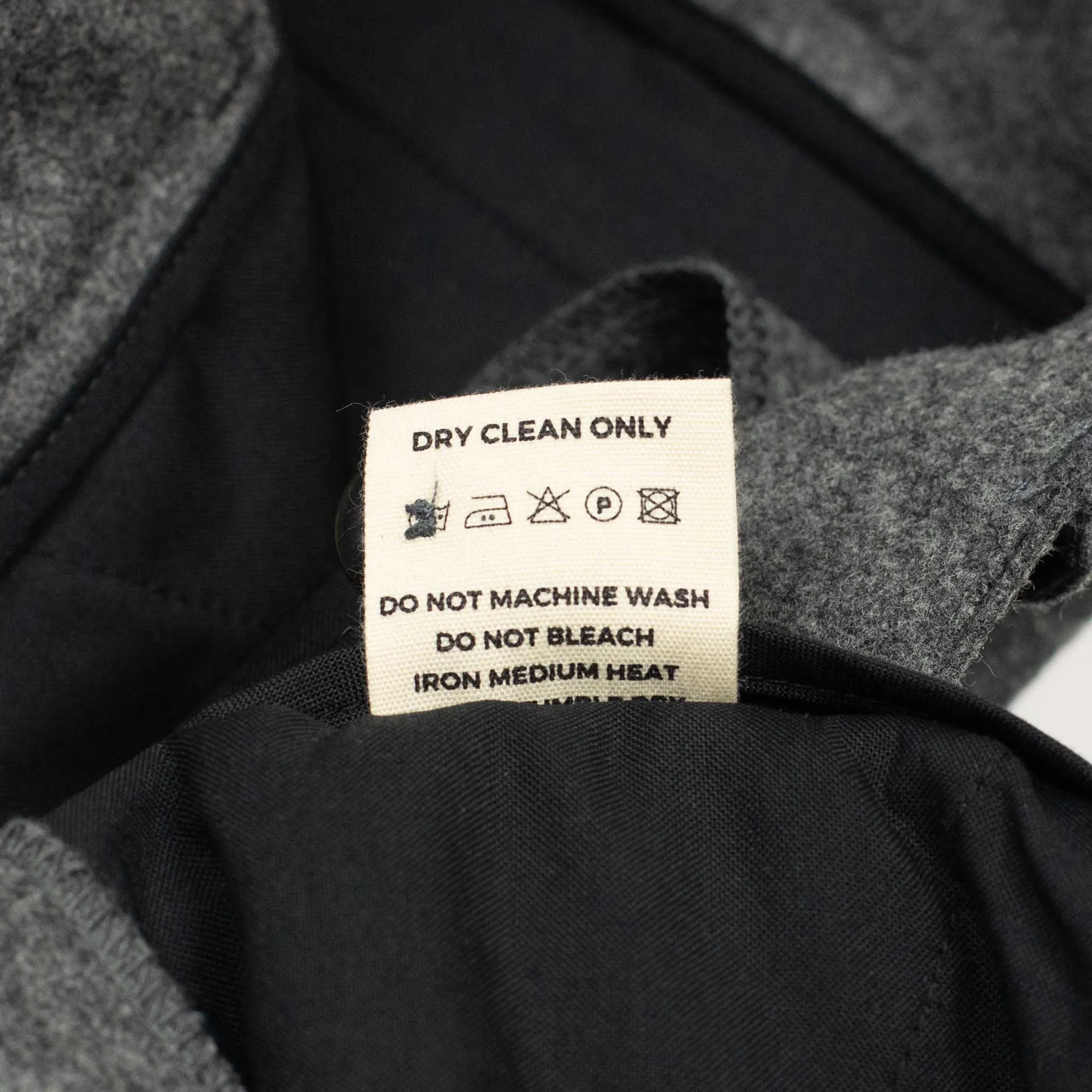 Easy trousers in mid-grey melange wool flannel (restock)