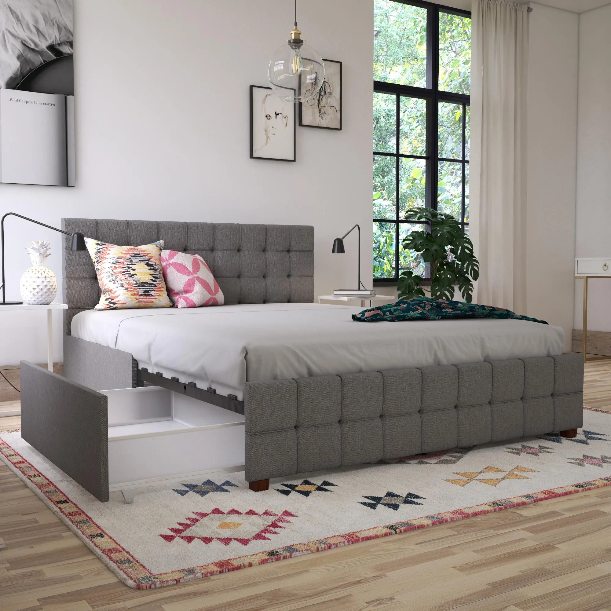 Elizabeth Upholstered Bed with Storage