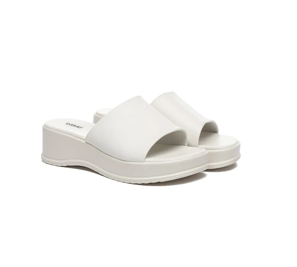 EVERAU® Women Sandal Slides Slip-on Platform Fiona