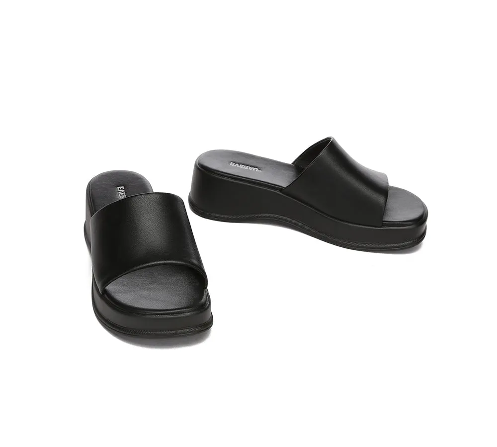 EVERAU® Women Sandal Slides Slip-on Platform Fiona