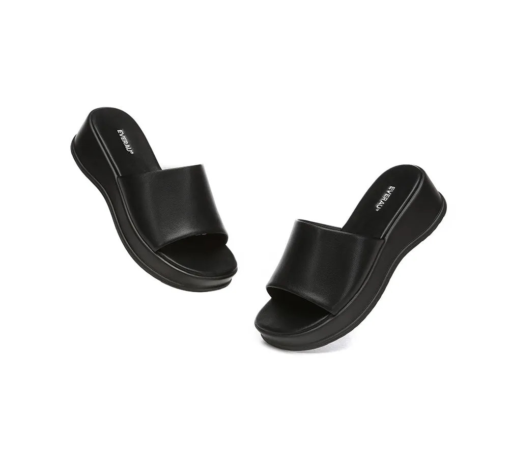 EVERAU® Women Sandal Slides Slip-on Platform Fiona