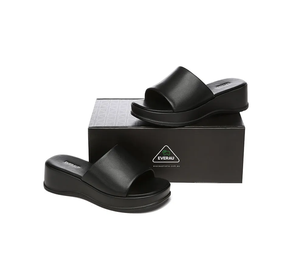 EVERAU® Women Sandal Slides Slip-on Platform Fiona