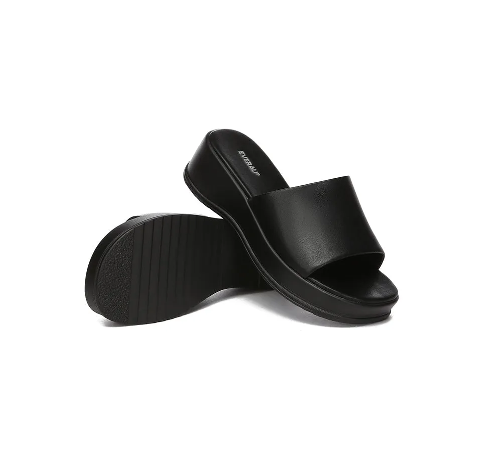 EVERAU® Women Sandal Slides Slip-on Platform Fiona