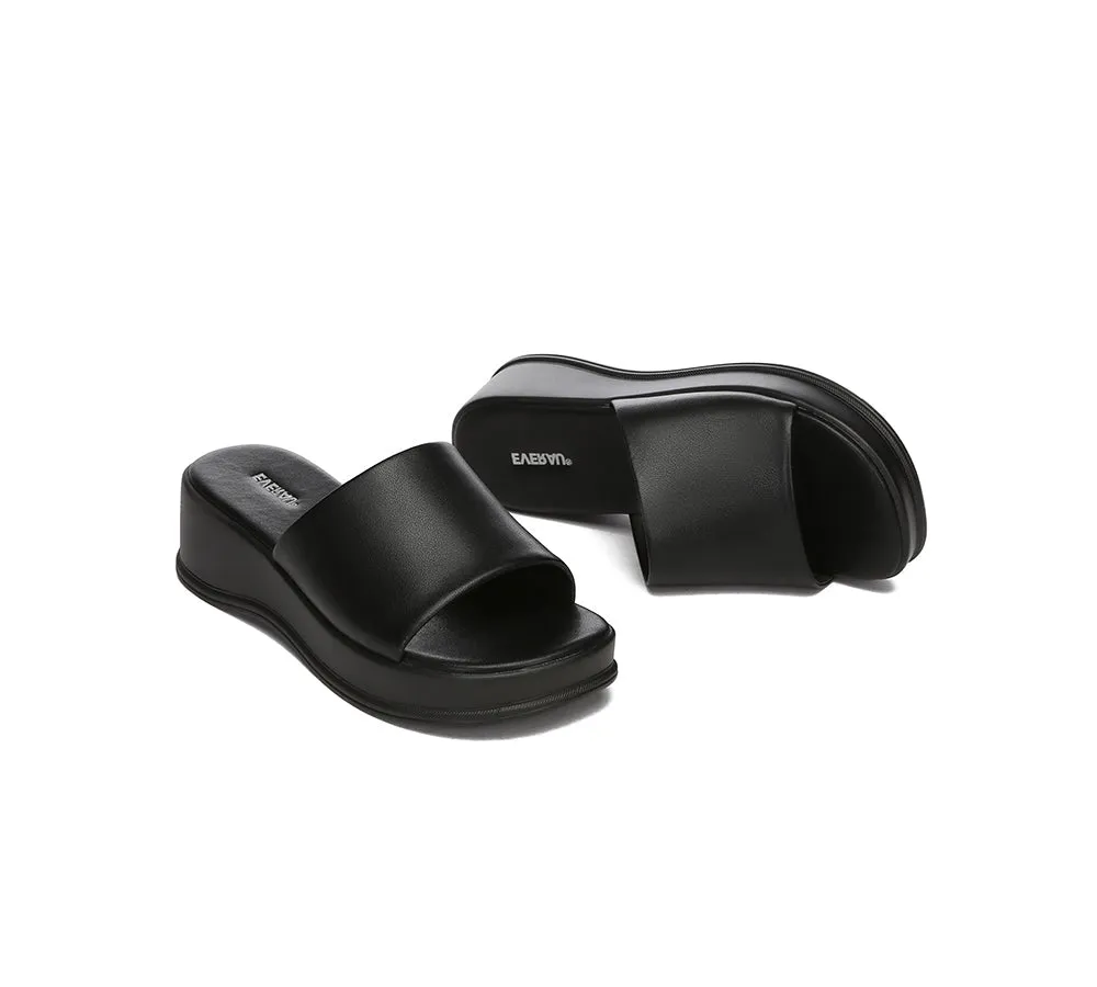 EVERAU® Women Sandal Slides Slip-on Platform Fiona
