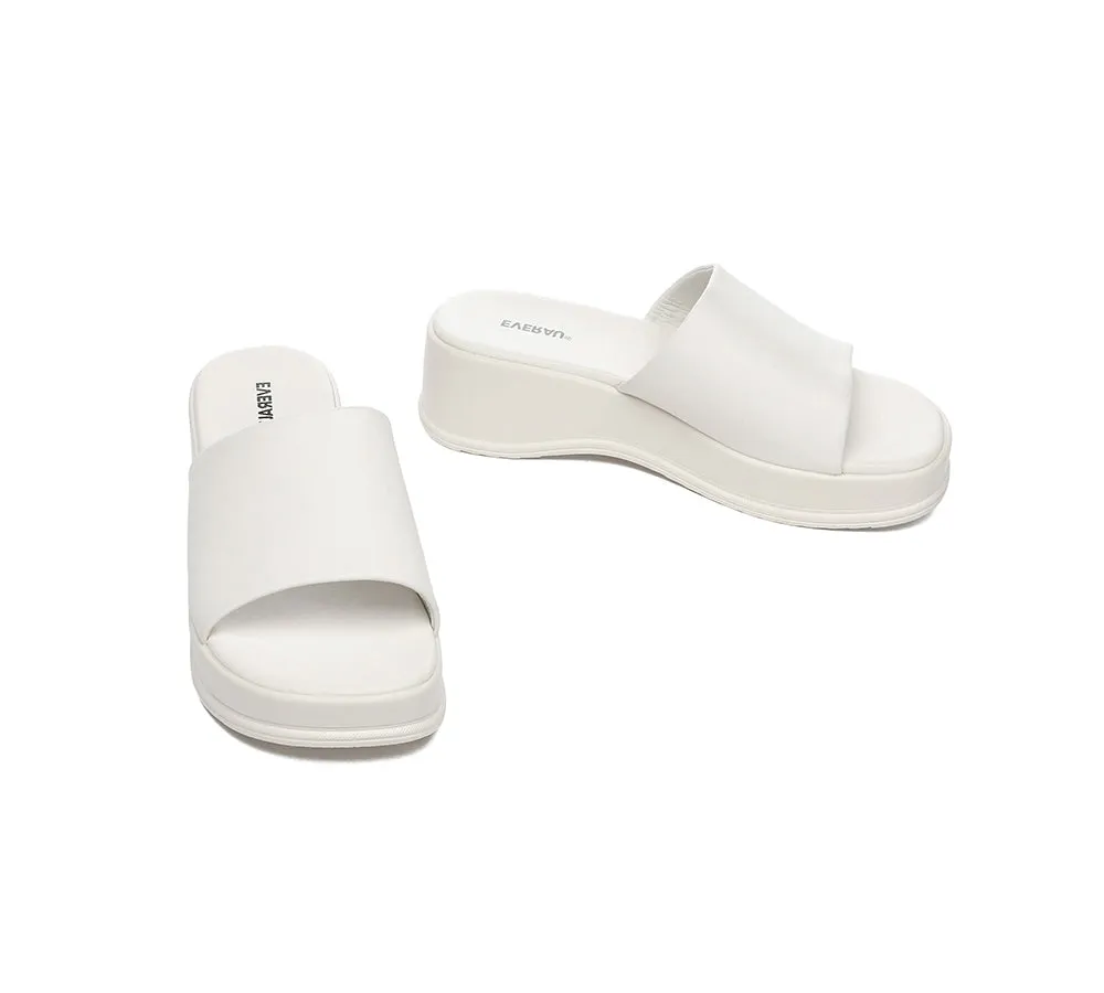 EVERAU® Women Sandal Slides Slip-on Platform Fiona