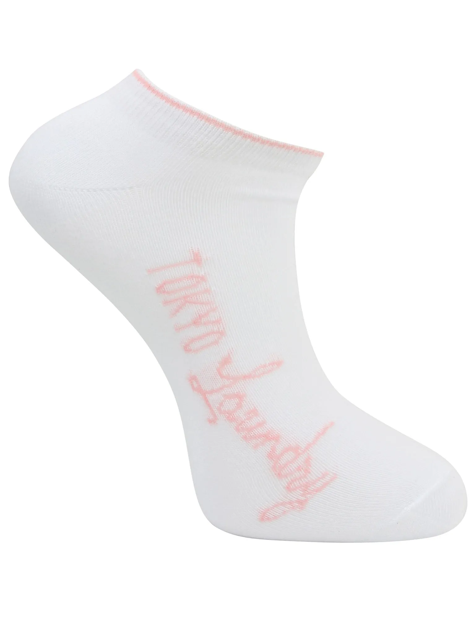 Flo (3 Pack) Assorted Trainers Socks in Sapphire / Candy Pink / Cashmere Blue - Tokyo Laundry