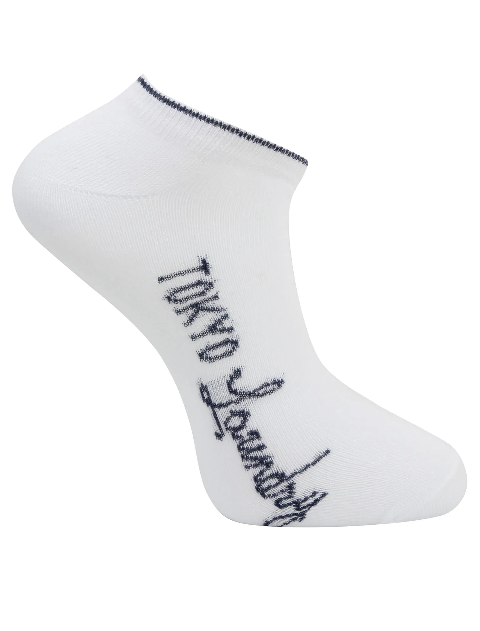 Flo (3 Pack) Assorted Trainers Socks in Sapphire / Candy Pink / Cashmere Blue - Tokyo Laundry