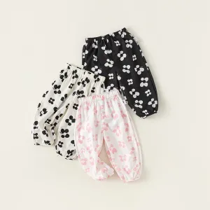 Flower Pleated Harem Pants