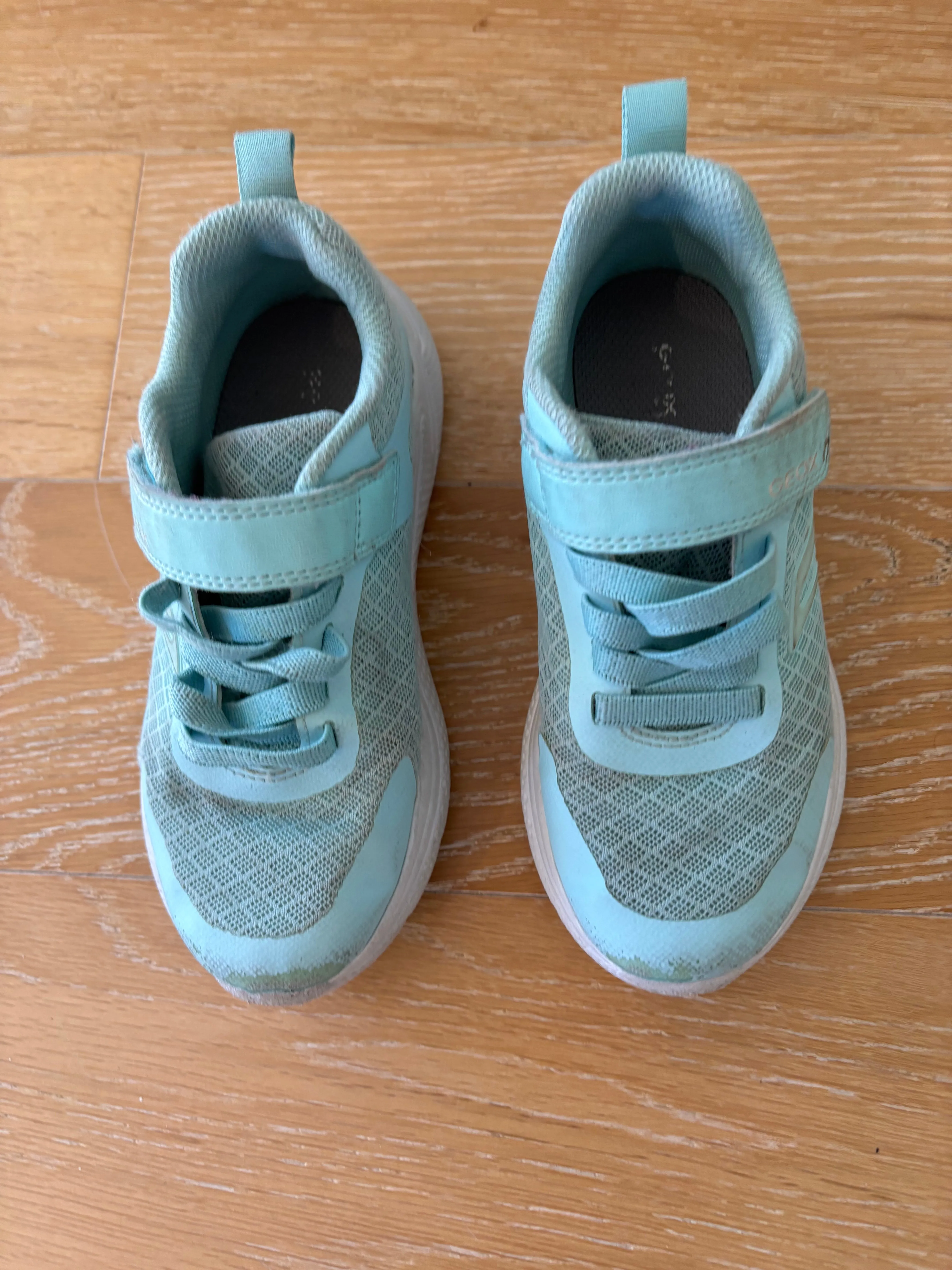 Geox mint green sneakers size 12 - only used indoors!, Shoes 12 (Toddler:2-4yr)