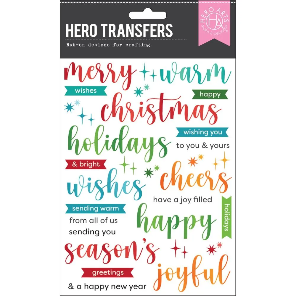 Hero Arts - Hero Transfers - Joyful Christmas Messages