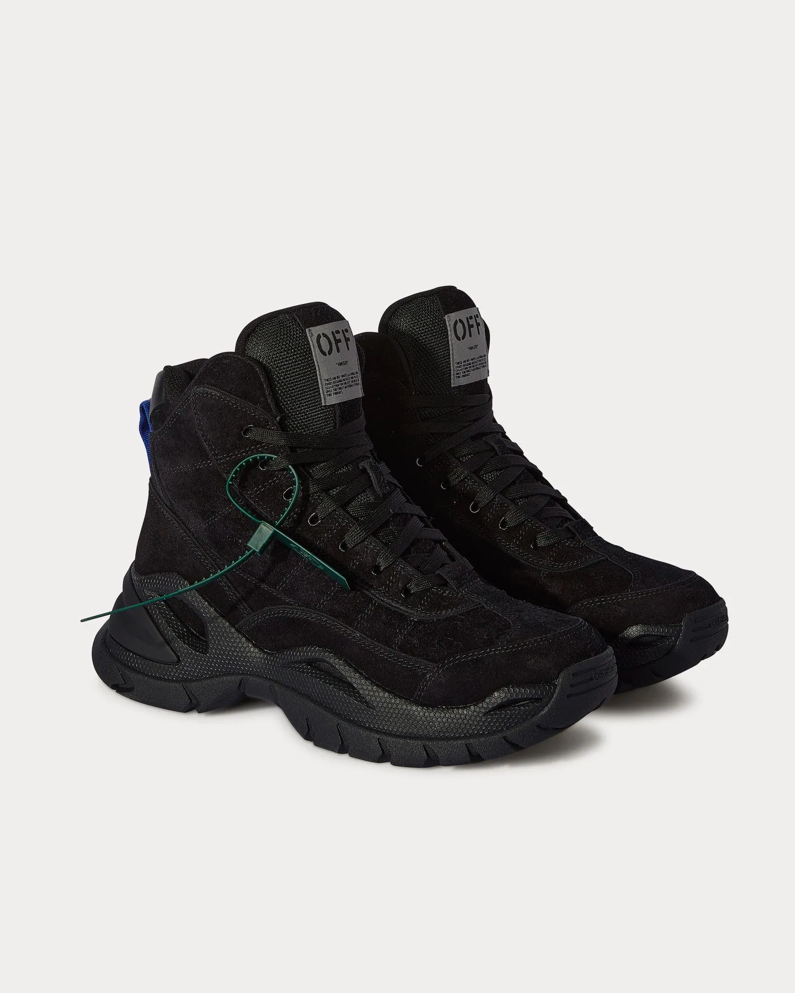 Hiker Black High Top Sneakers