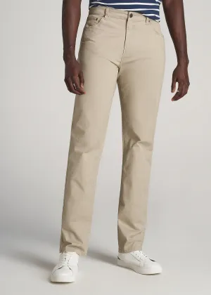 J1 STRAIGHT Leg Five-Pocket Pants for Tall Men in Desert Khaki