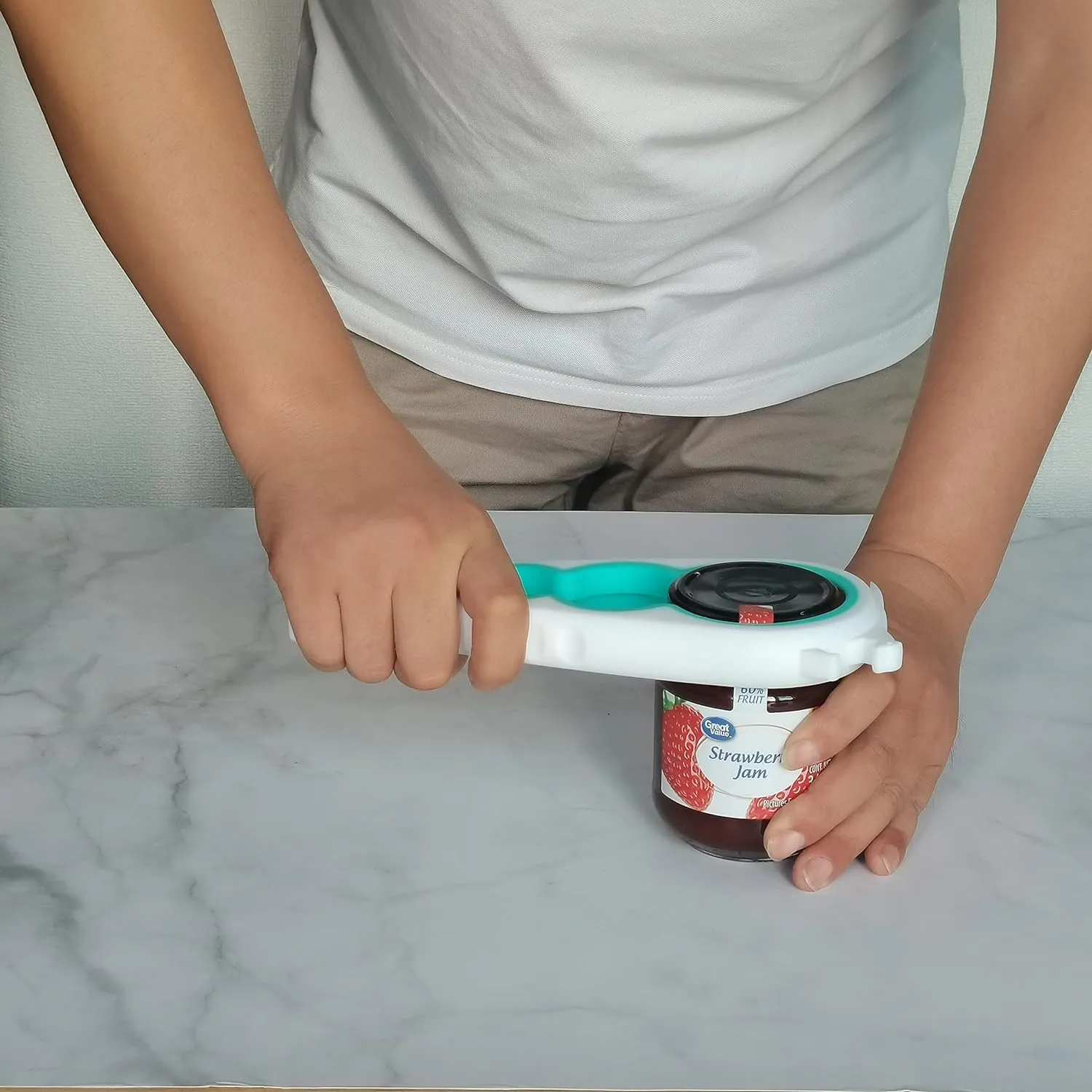 Jar Opener Bottle Opener and Can Opener for Weak hands