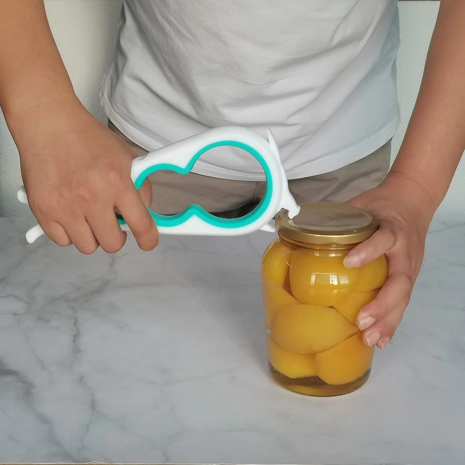 Jar Opener Bottle Opener and Can Opener for Weak hands