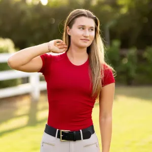 Kennedy Seamless 2.0 Short Sleeve - Sour Cherry - Ladies