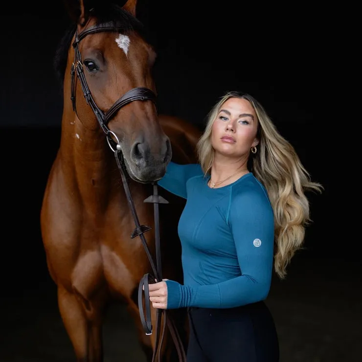 Kennedy Seamless Longsleeve Shirt - Gulf Stream - Ladies