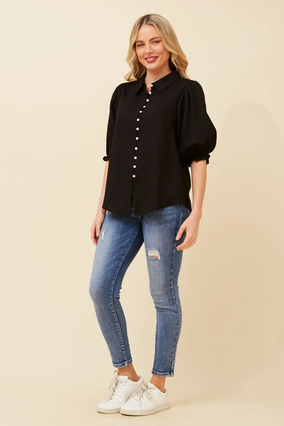 LONDYN LINEN BLEND SHIRT