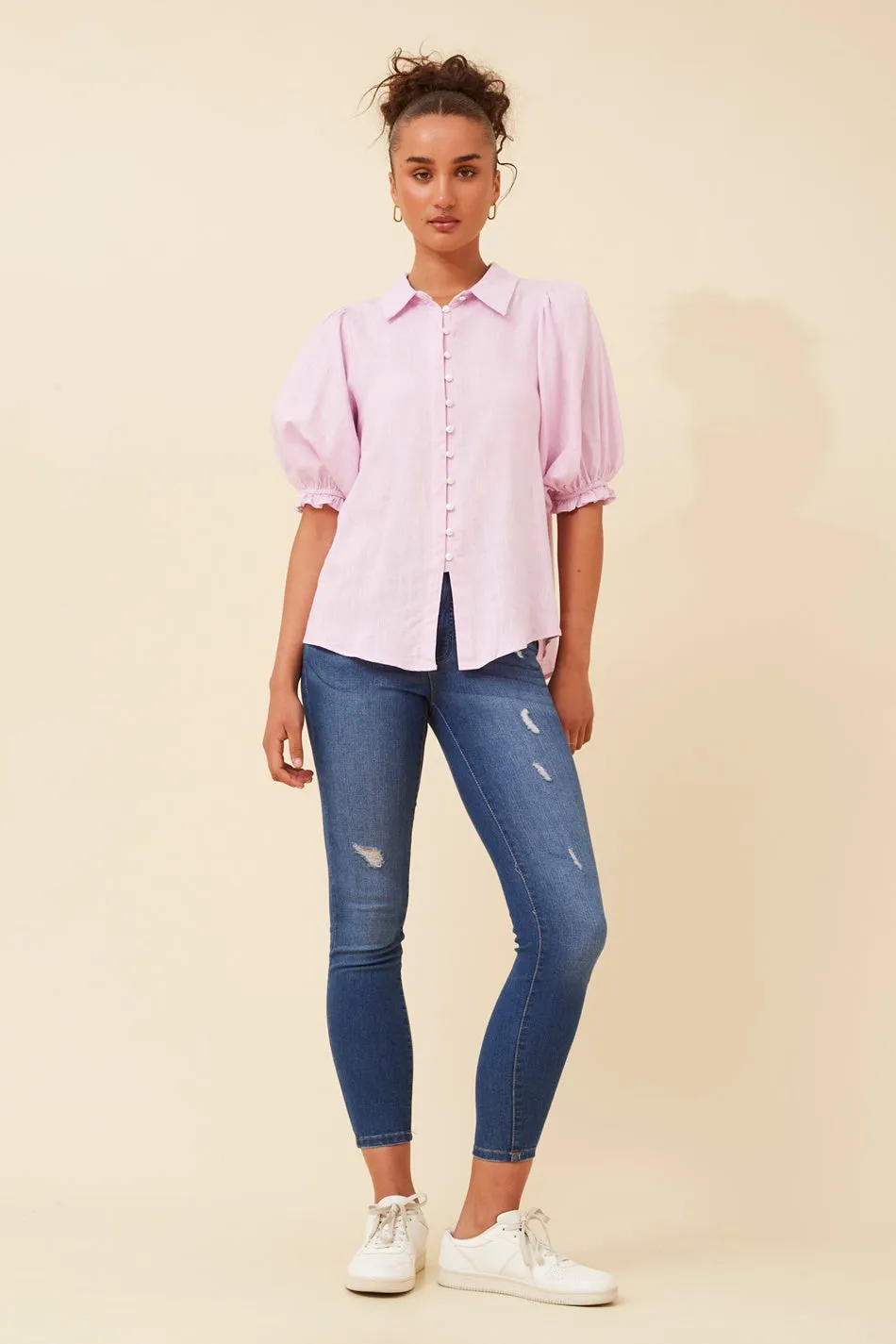 LONDYN LINEN BLEND SHIRT