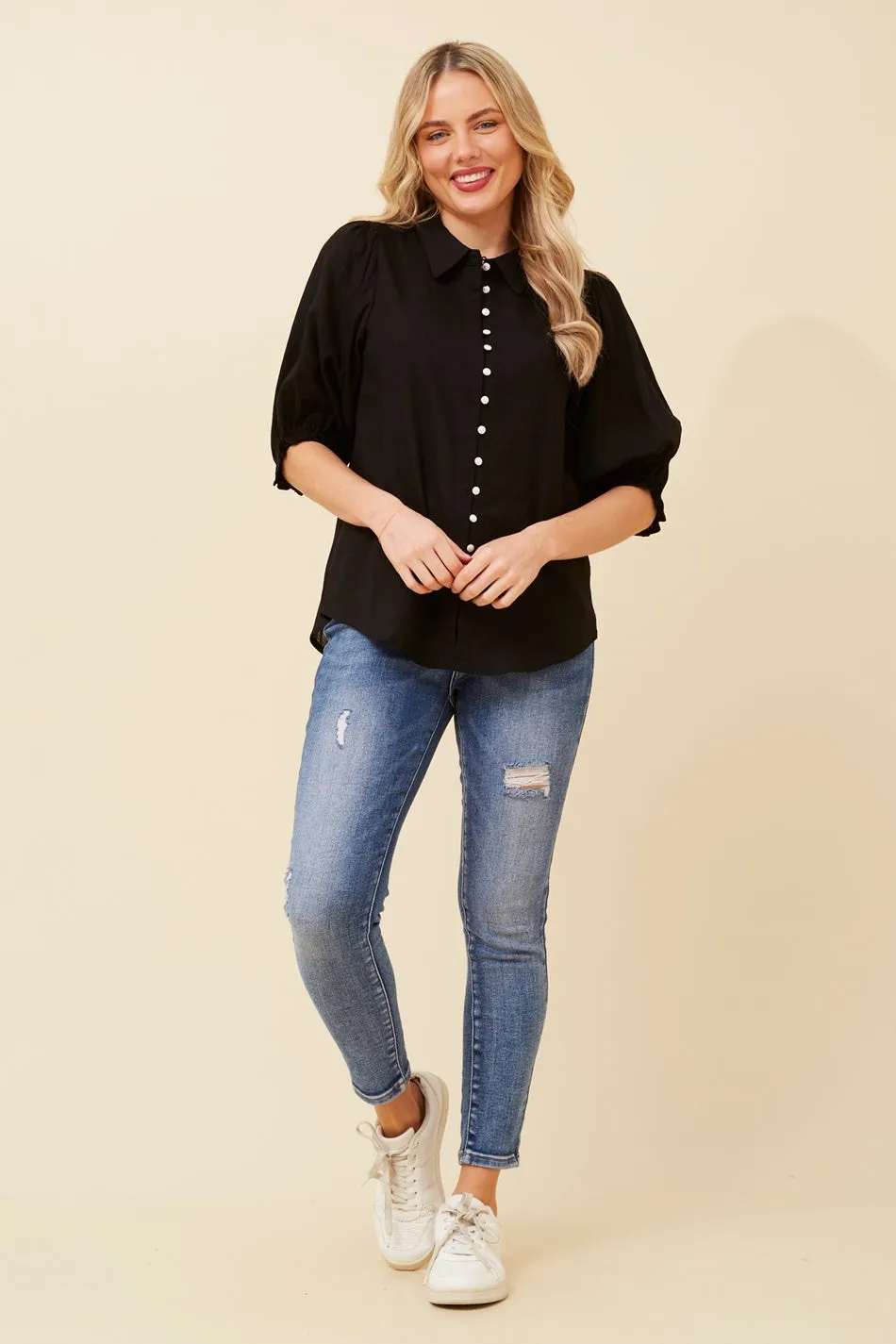 LONDYN LINEN BLEND SHIRT