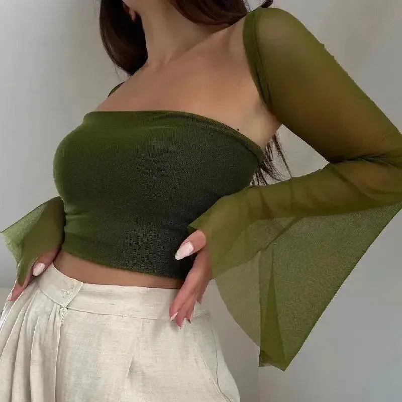 Ludivine – Flared sleeves – tube top