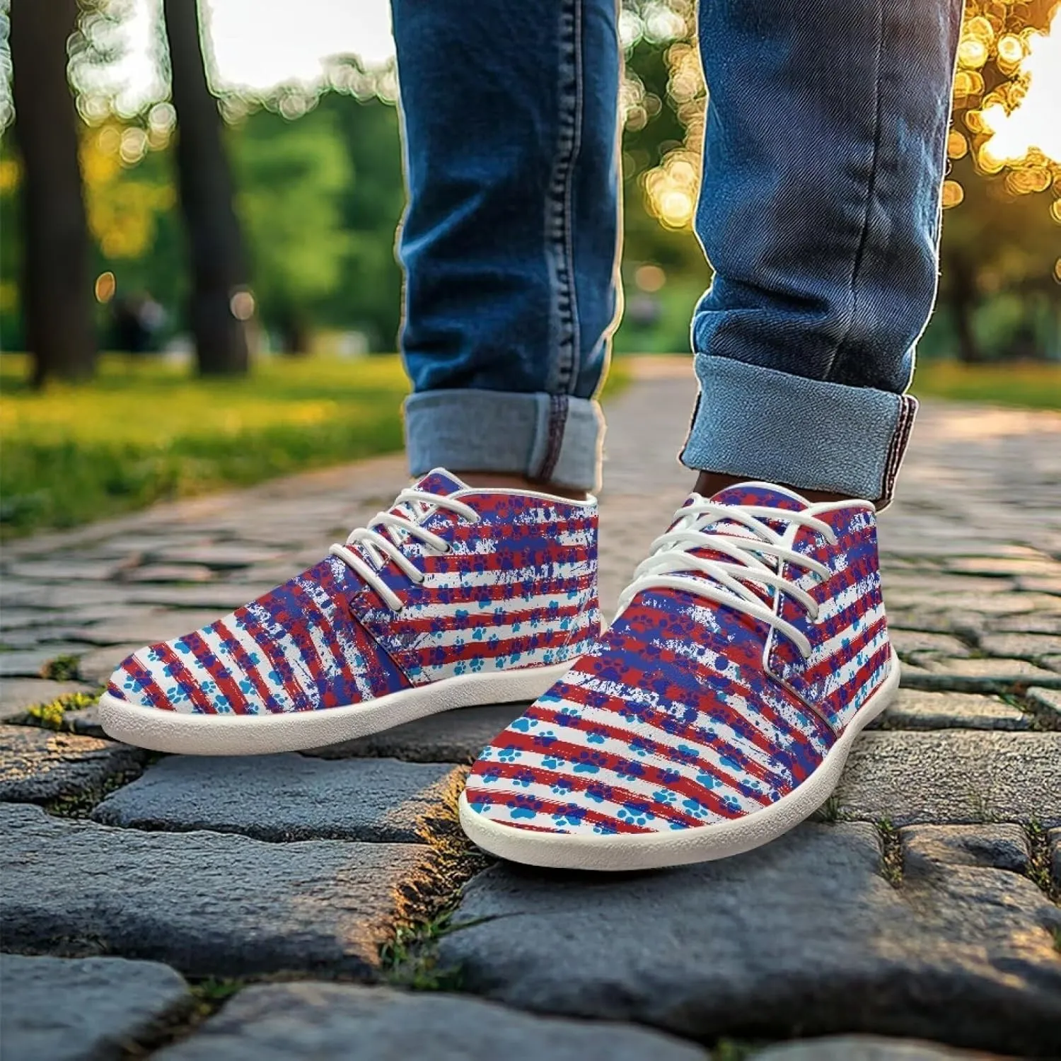 Men Fashion Low-Top Barefoot Shoes Light Waterproof Running Sneakers Casual Laces-Up Minimalist Shoe for Walking US 5-14 White Sole