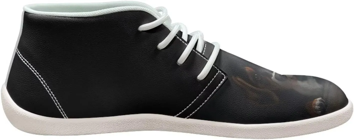 Men Fashion Low-Top Barefoot Shoes Light Waterproof Running Sneakers Casual Laces-Up Minimalist Shoe for Walking US 5-14 White Sole