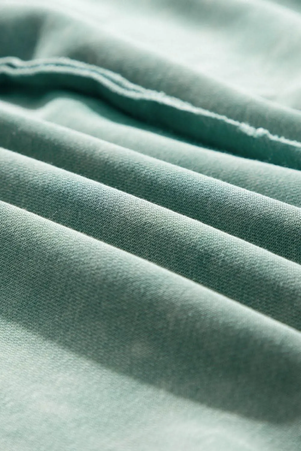 Mineral blue waffle knit sweatshirt