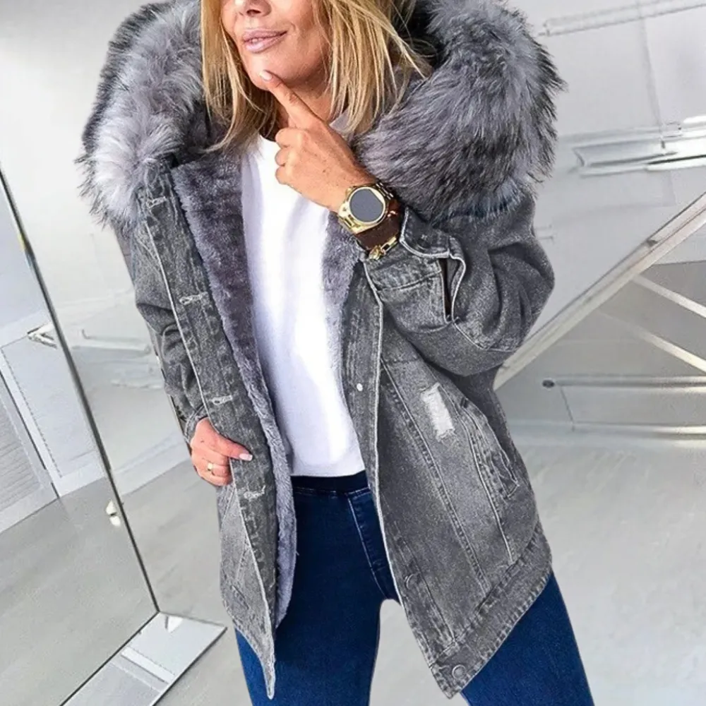 Monika - Elegant og Alsidig Denimjakke til Kvinder