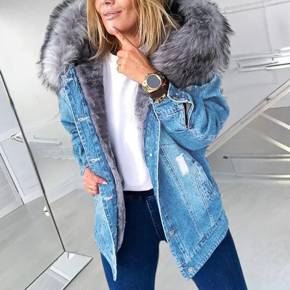 Monika - Elegant og Alsidig Denimjakke til Kvinder