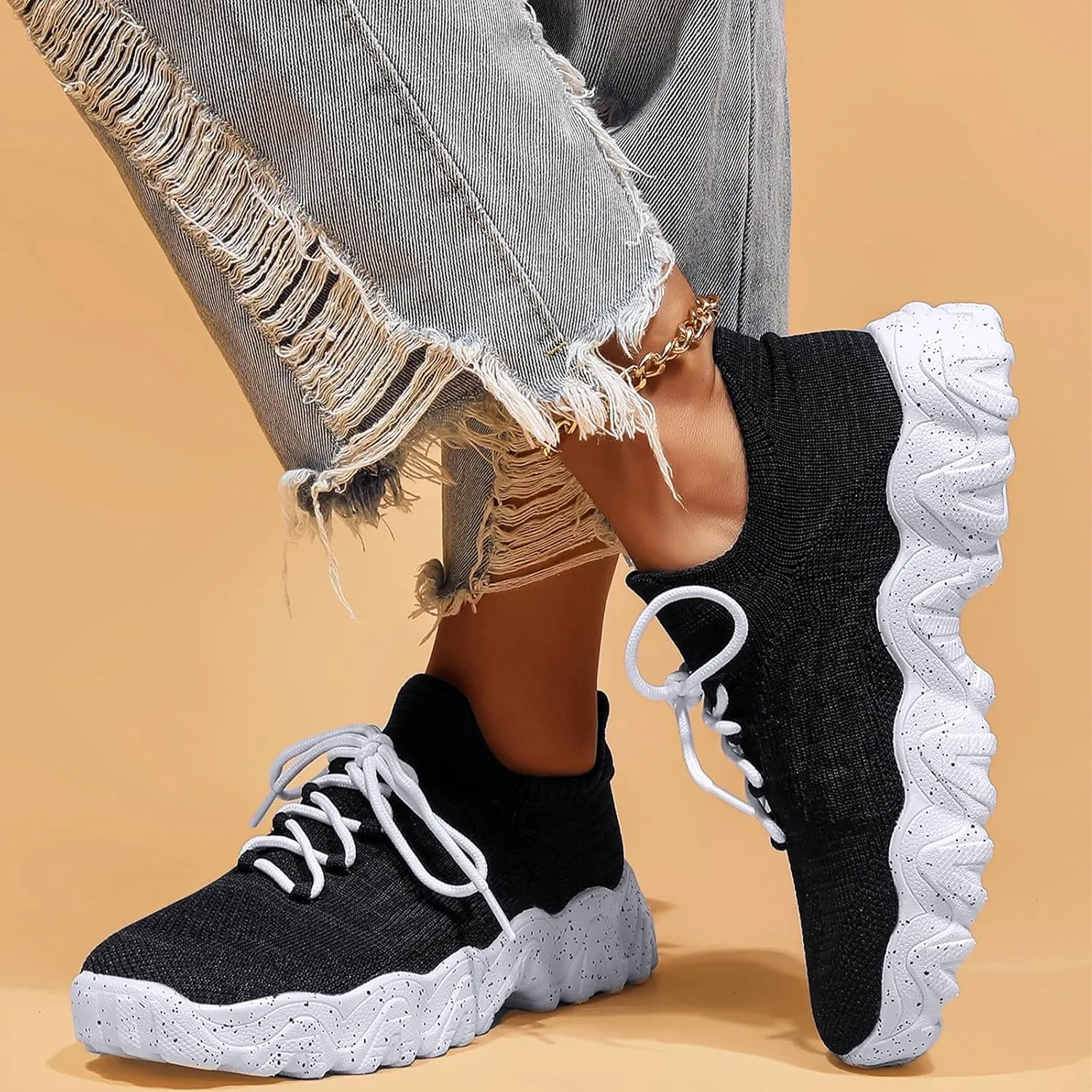 Nurse Babe Shoes,Nurse Babe Tennis Shoes Women,Mesh Breathable Lightweight Non-Slip Orthopedic Sneakers