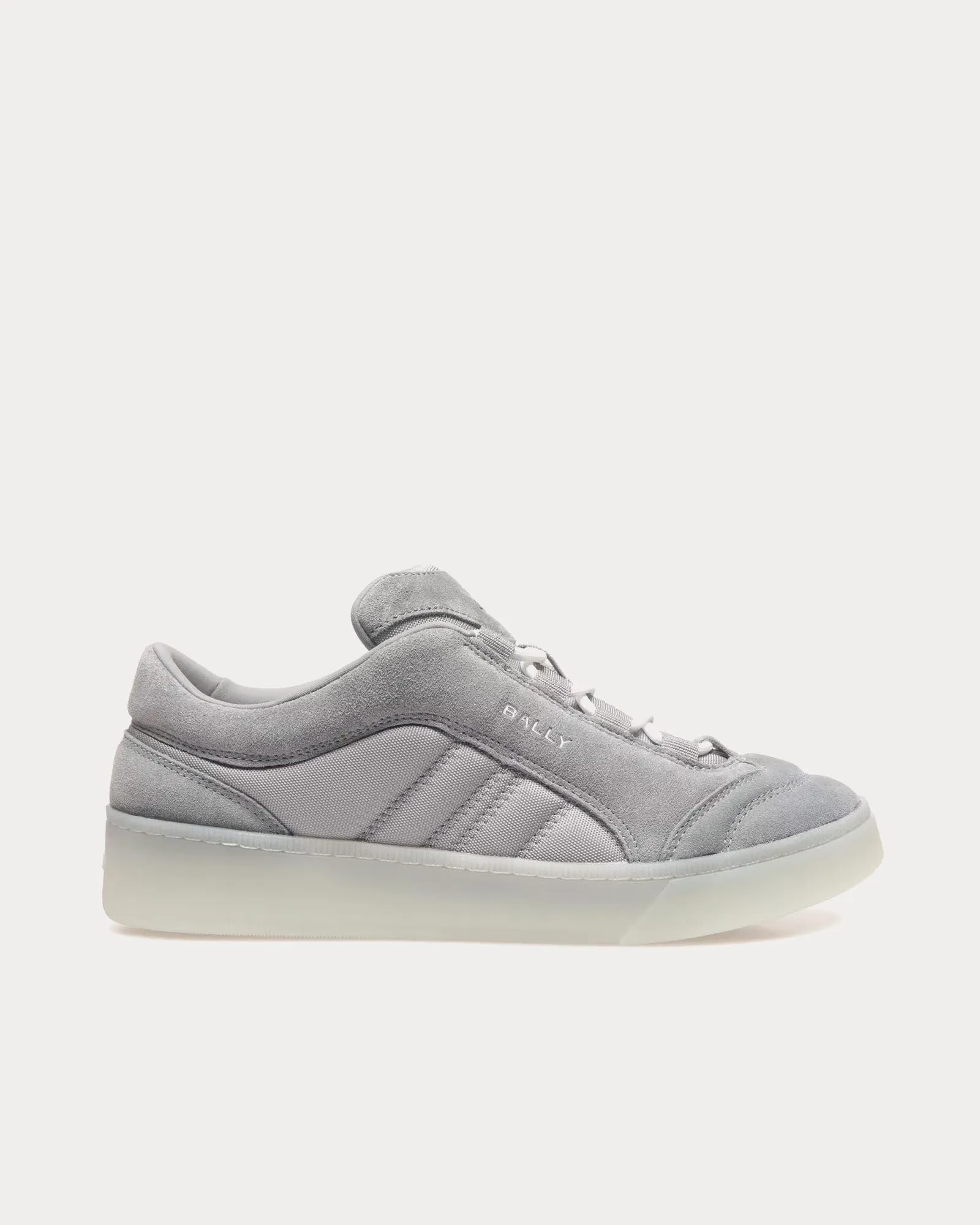Raise Suede Leather & Nylon Light Grey Low Top Sneakers