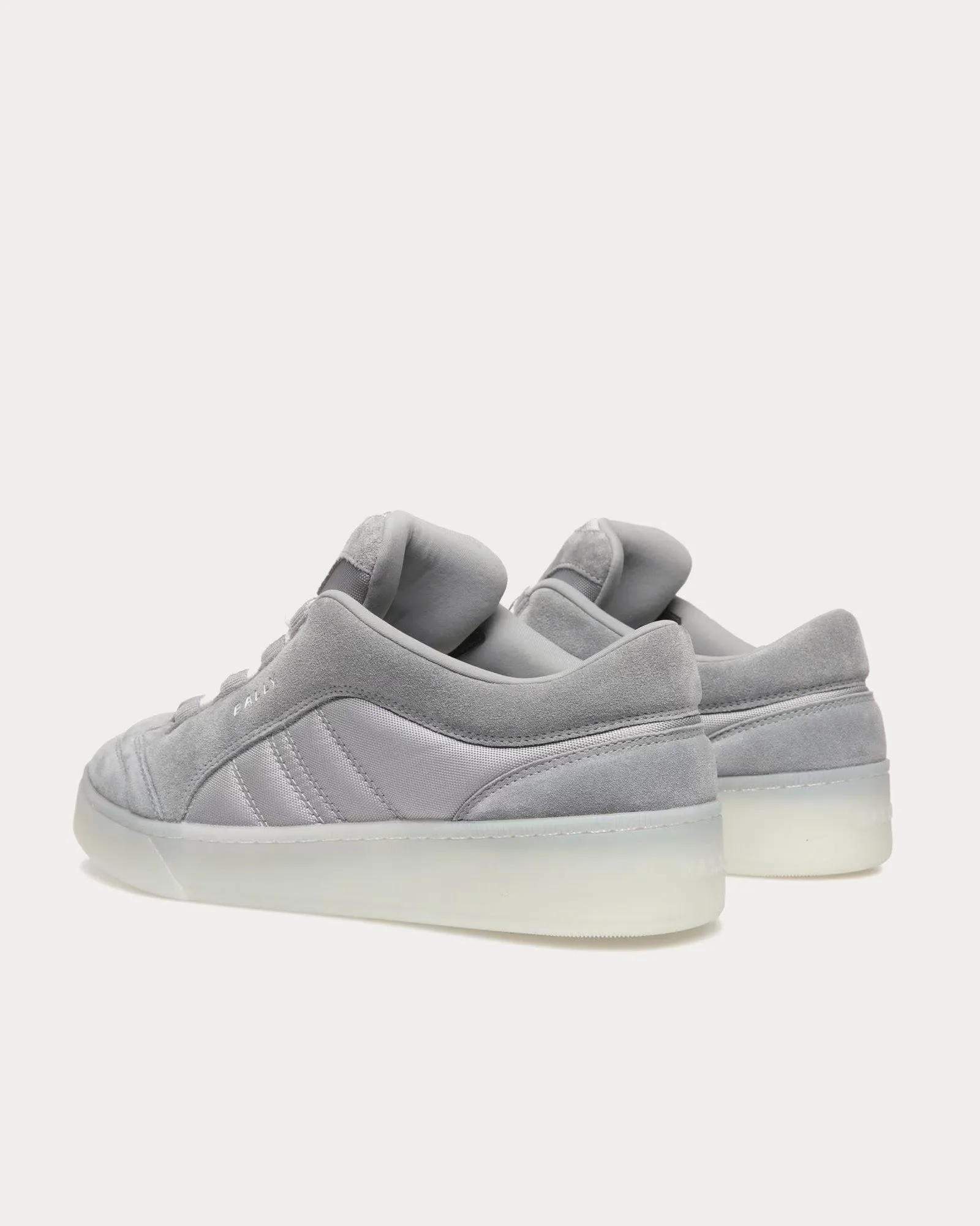 Raise Suede Leather & Nylon Light Grey Low Top Sneakers