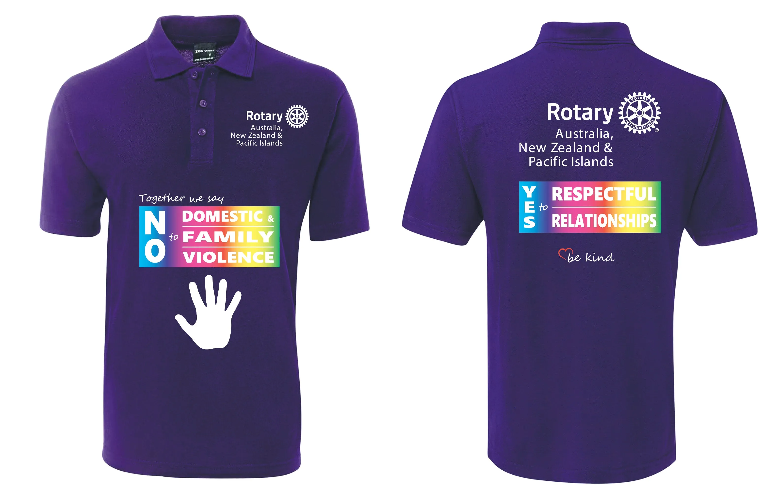 Rotary 2LPS Ladies 210 polo RAINBOW AUS NZ PI